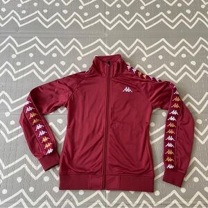 Vintage retro kappa slim fit track running jacket small